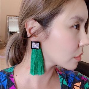 🎀3 for $15🎀Zara green tassel earring NWOT $15